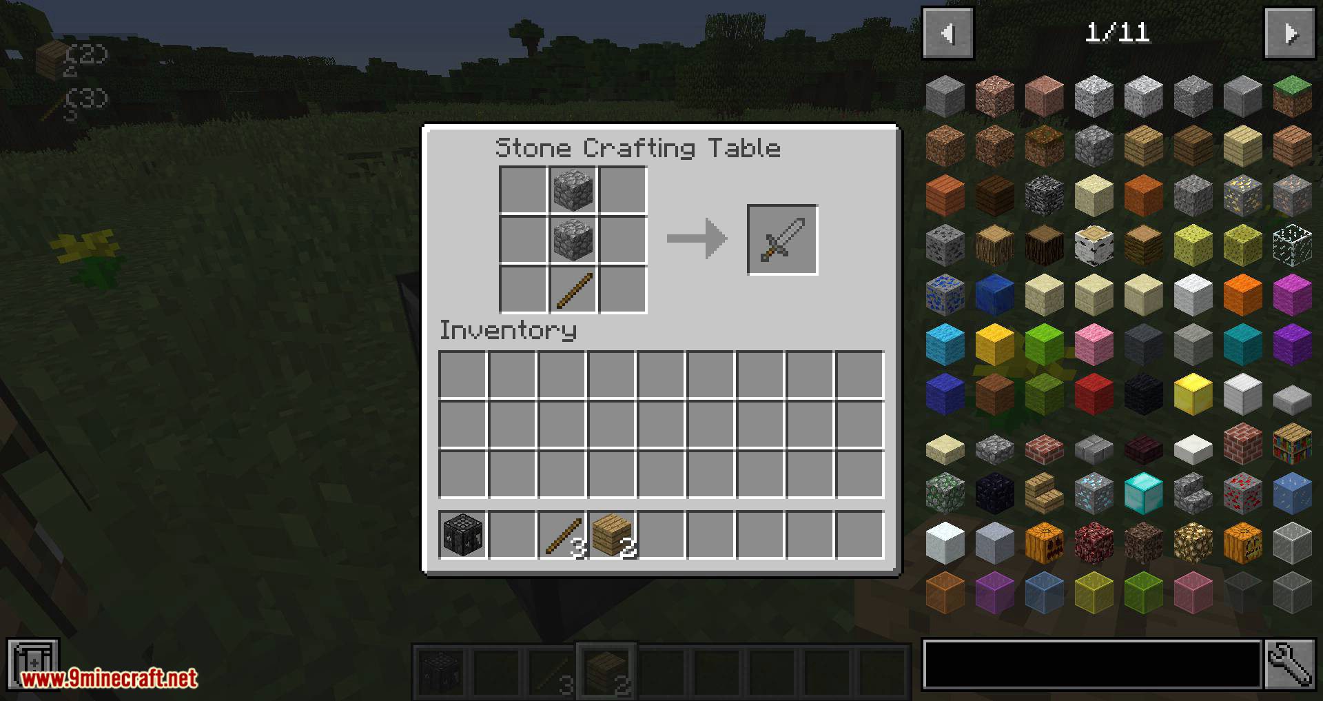 Stone Crafting Table Mod 1.14.4, 1.12.2 (Stone Version of the Vanilla Crafting Table) 10