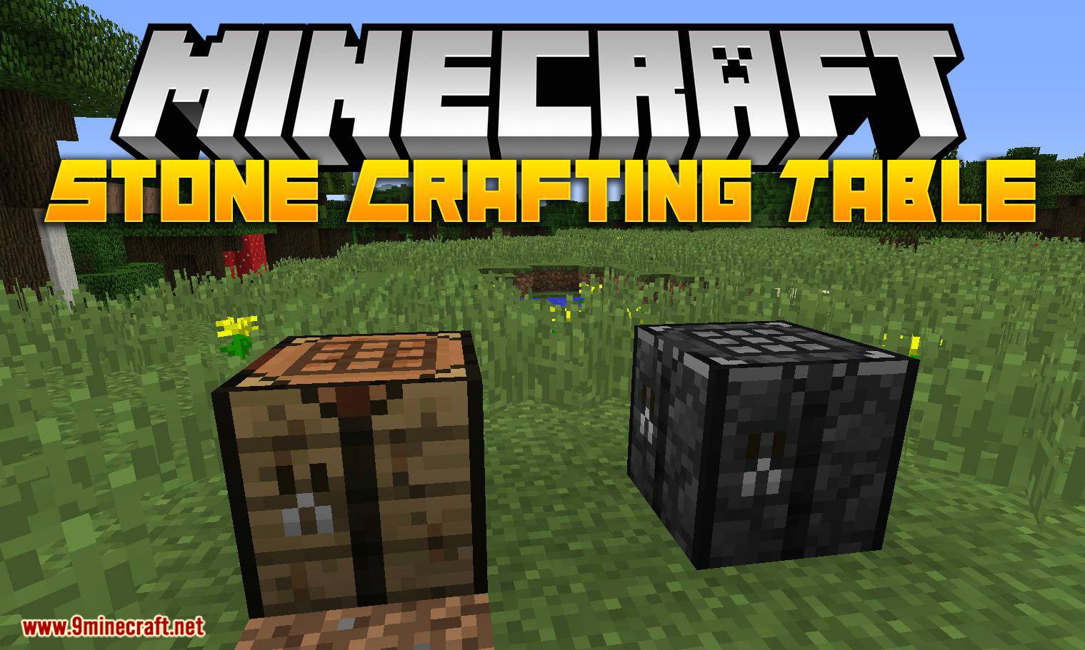 Stone Crafting Table Mod 1.14.4, 1.12.2 (Stone Version of the Vanilla Crafting Table) 1