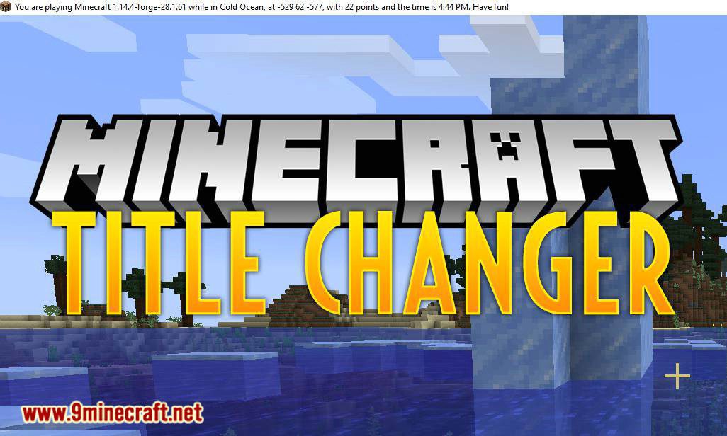 Title Changer Mod 1.15.2, 1.14.4 (Changes the Title of the Minecraft Window) 1