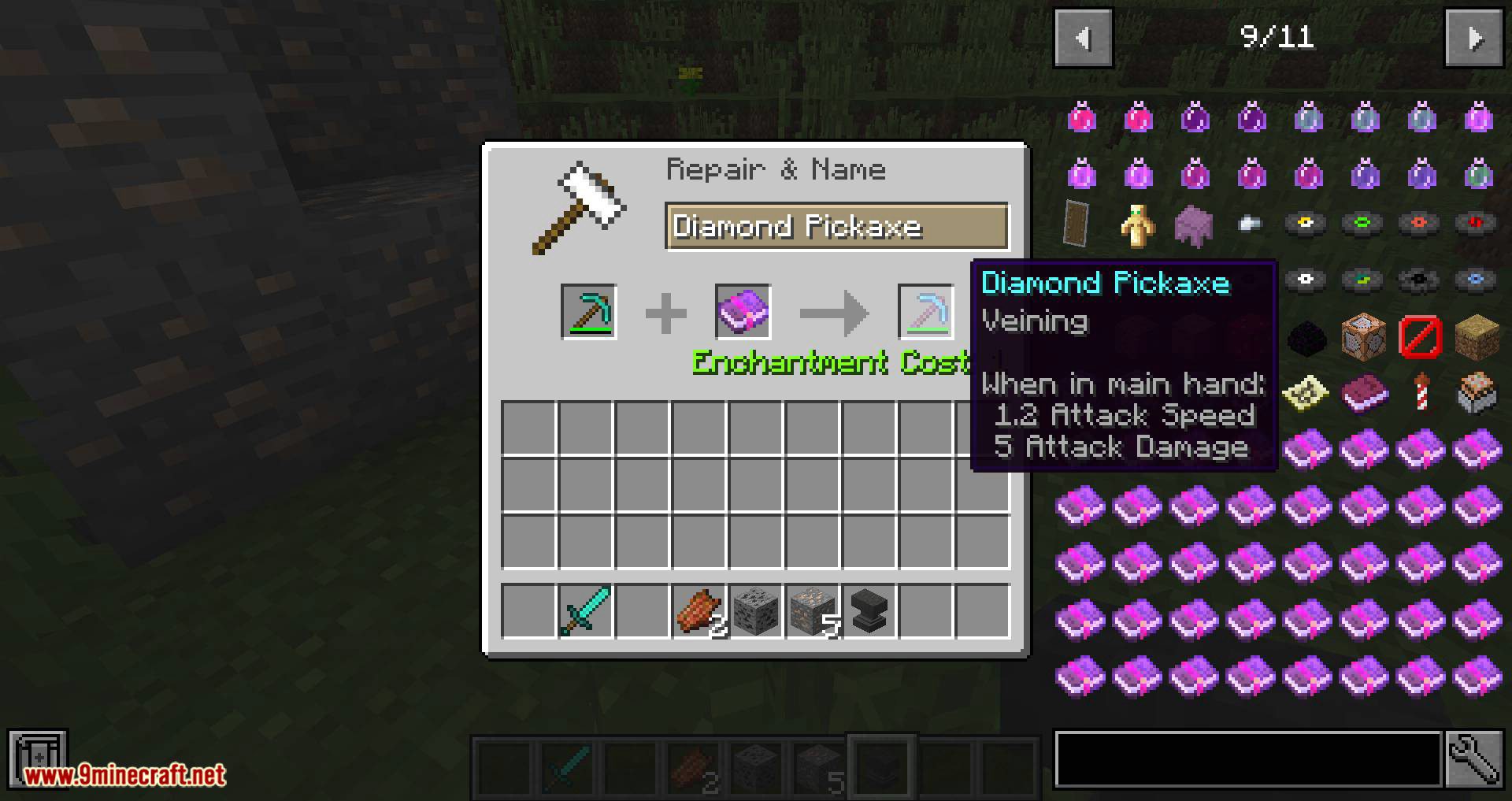 Veining Mod 1.12.2, 1.11.2 (Adds New Enchantment: Veining) 5