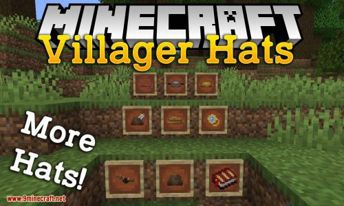 Villager Hats Mod (1.20.4, 1.19.4) – Draftable & Wearable Villager Hats Thumbnail