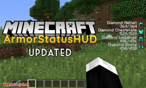 ArmorStatusHUD Updated Mod 1.12.2, 1.10.2 (Provides a HUD with Your Equipped Armor/Items Stats) Thumbnail