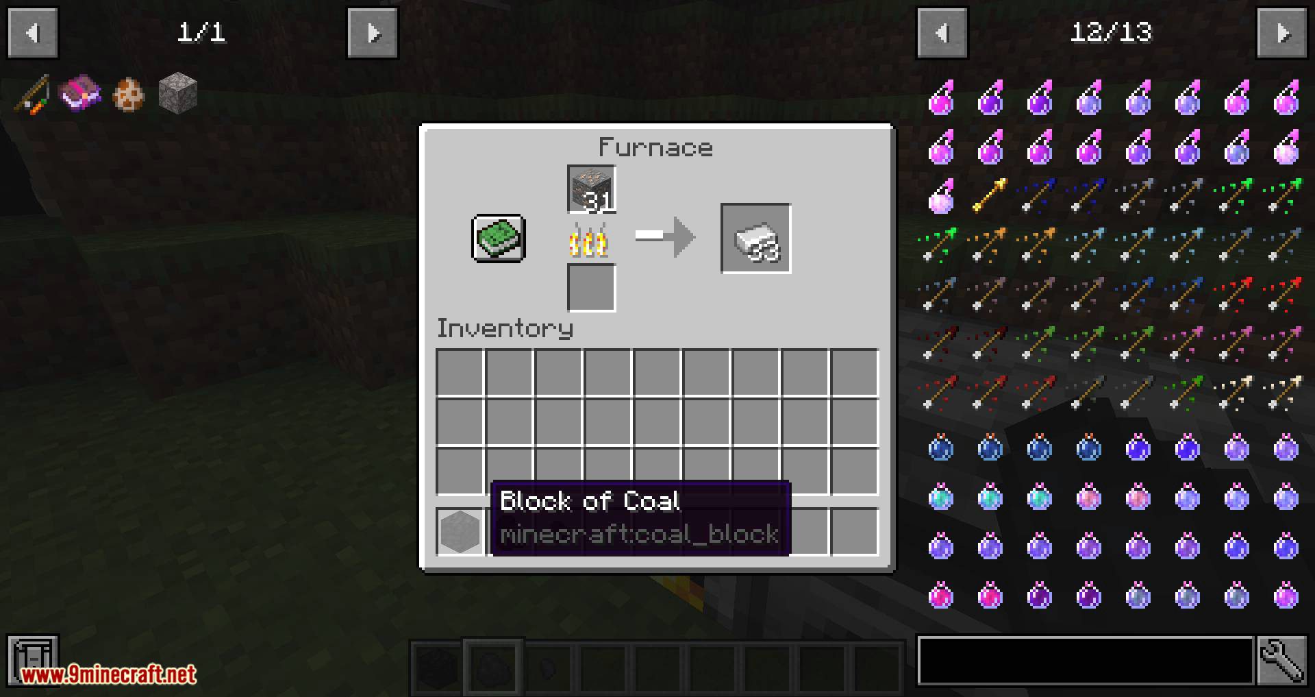 Coal Chunks Mod 1.15.2, 1.14.4 (Bits of Coal that Smelt One Item) 9