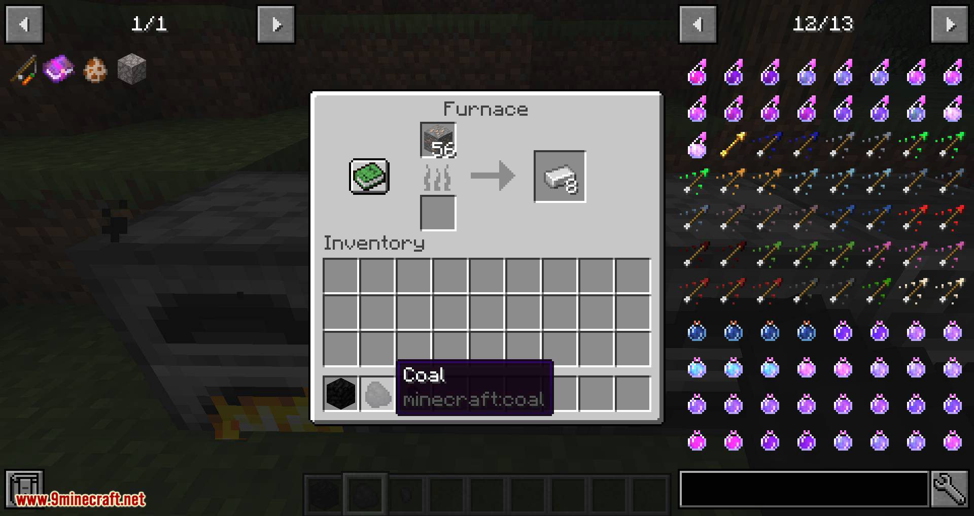 Coal Chunks Mod 1.15.2, 1.14.4 (Bits of Coal that Smelt One Item) 10