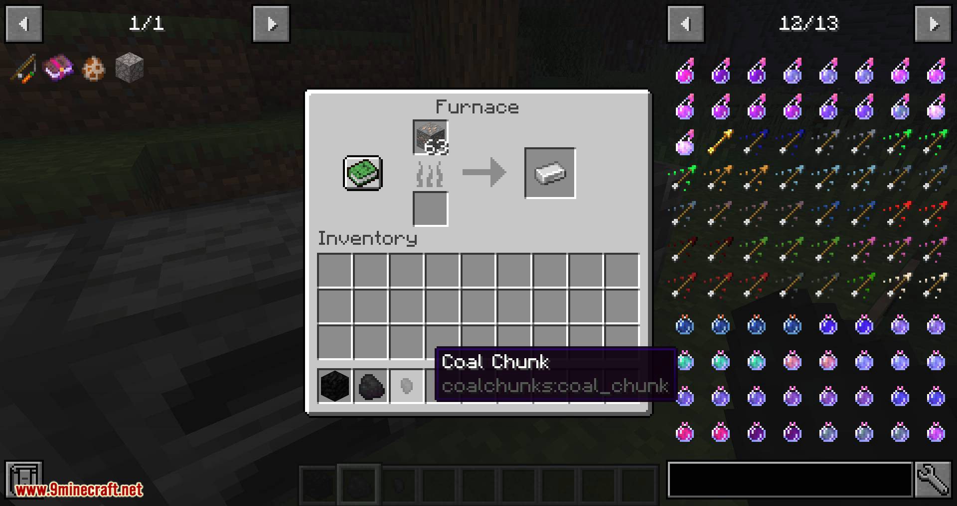 Coal Chunks Mod 1.15.2, 1.14.4 (Bits of Coal that Smelt One Item) 11