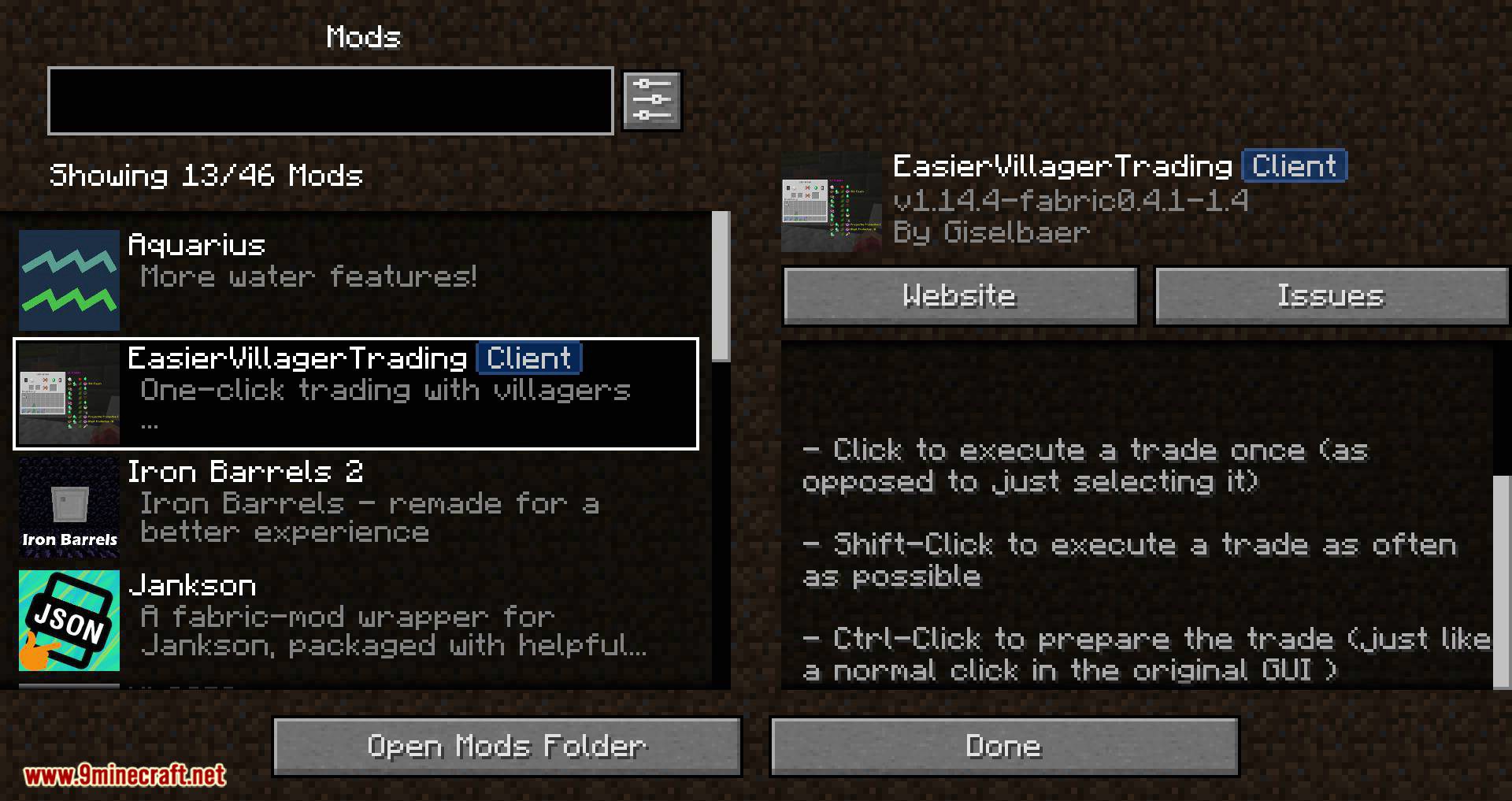 Easier Villager Trading Mod (1.20.1, 1.19.4) - One Click Trades 5