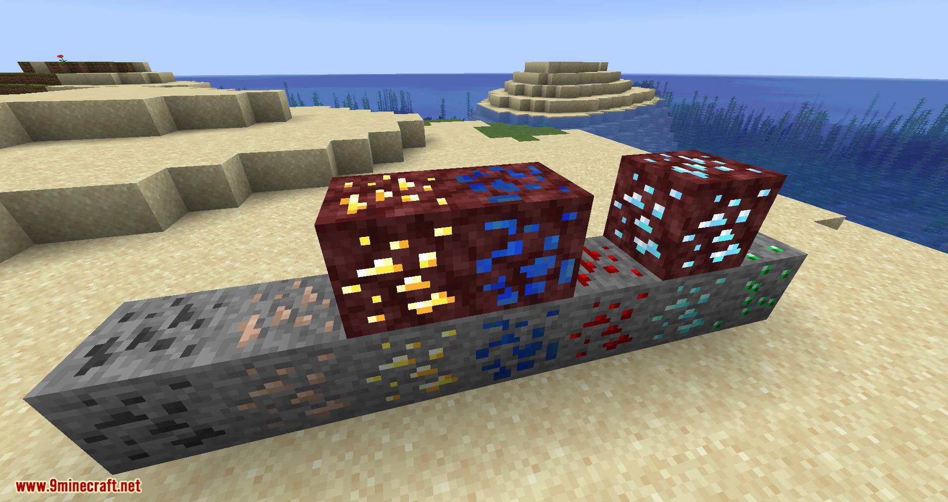 Elementary Ores Mod (1.19.4, 1.18.2) - Adds a few Handpicked Ores to the Nether and End 4