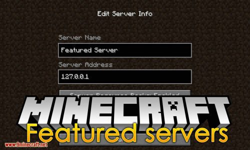 Featured Servers Mod 1.16.5, 1.15.2 (Stop Shipping Servers.dat File) Thumbnail