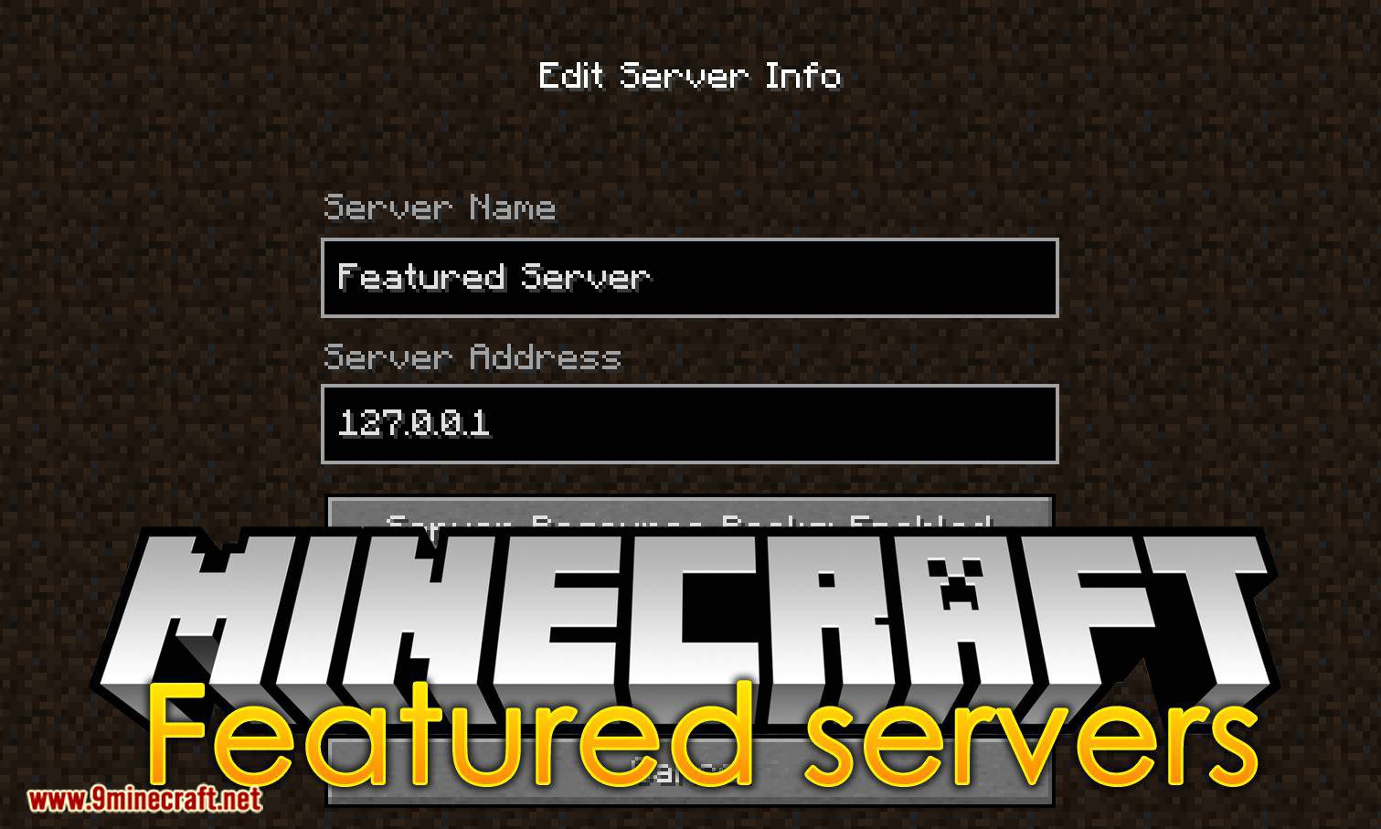 Featured Servers Mod 1.16.5, 1.15.2 (Stop Shipping Servers.dat File) 1