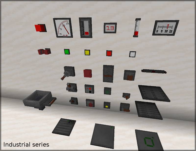Redstone Gauges and Switches Mod (1.19.2, 1.18.2) - Stylish Buttons, Levers,... 3