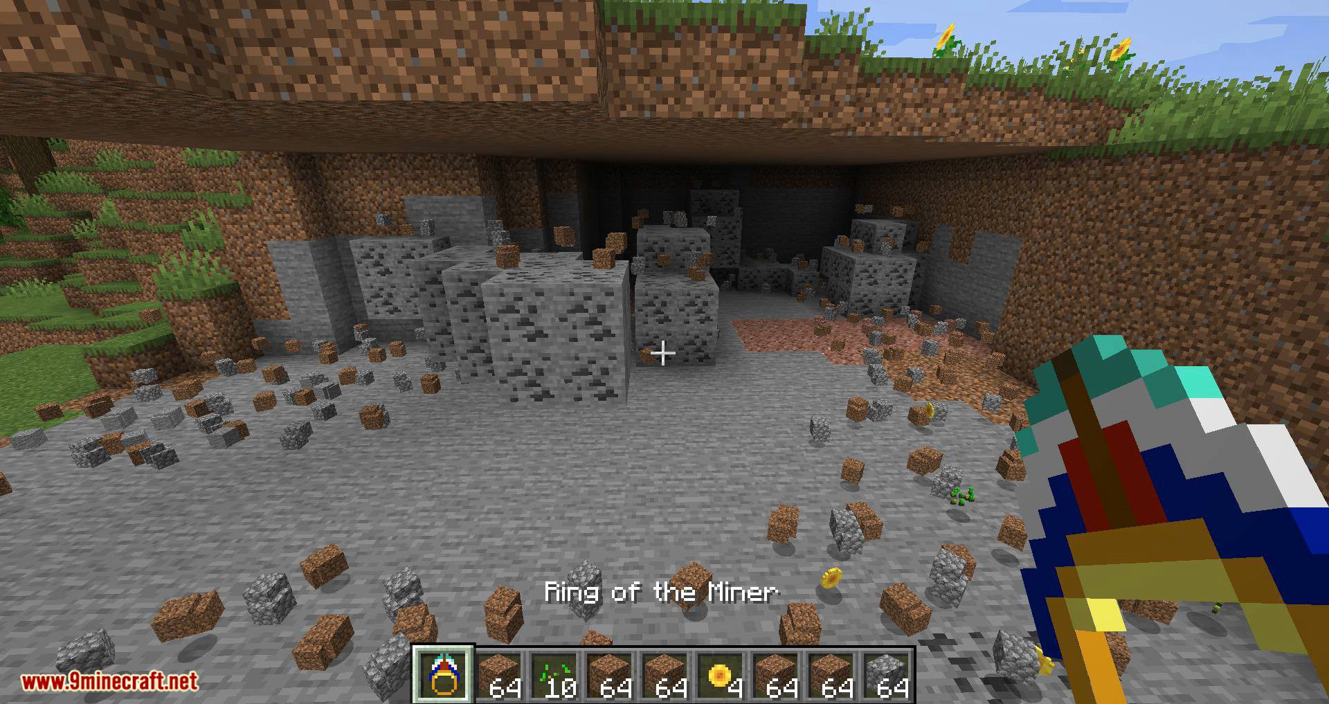 Ring of the Miner Mod (1.20.4, 1.19.3) - Clears Away Non-Ore Blocks Around Player 3