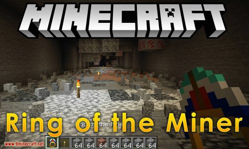 Ring of the Miner Mod (1.21, 1.20.1) – Clears Away Non-Ore Blocks Around Player Thumbnail