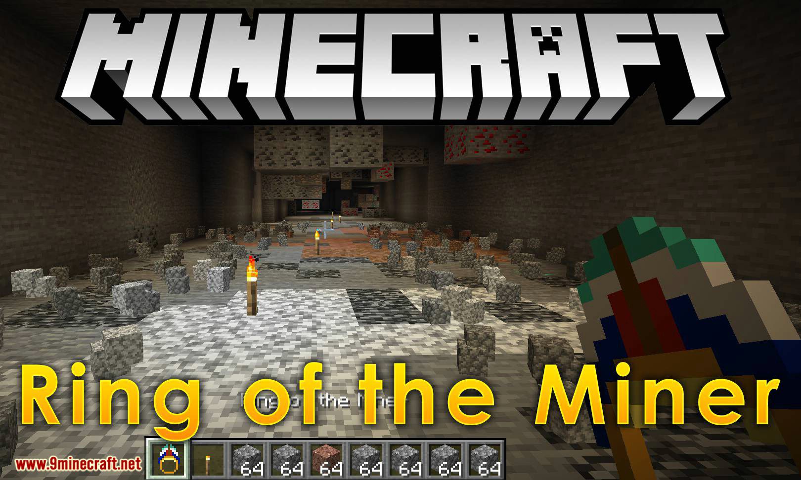 Ring of the Miner Mod (1.20.4, 1.19.3) - Clears Away Non-Ore Blocks Around Player 1