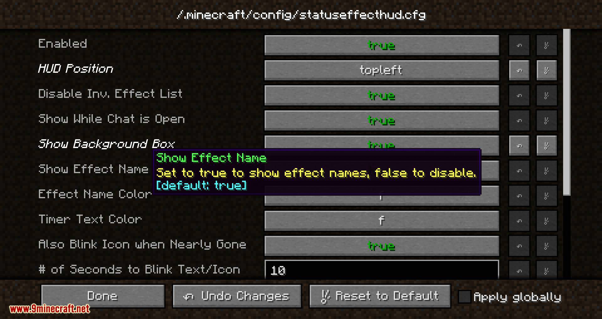 StatusEffectHUD Updated Mod 1.12.2, 1.10.2 (Displays Your Currently Active Potions/Effects) 7