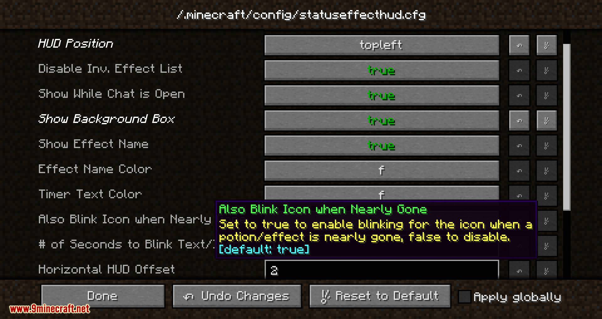 StatusEffectHUD Updated Mod 1.12.2, 1.10.2 (Displays Your Currently Active Potions/Effects) 8