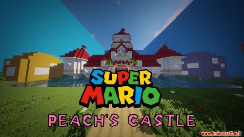 Super Mario Peach’s Castle Map 1.14.4 for Minecraft Thumbnail