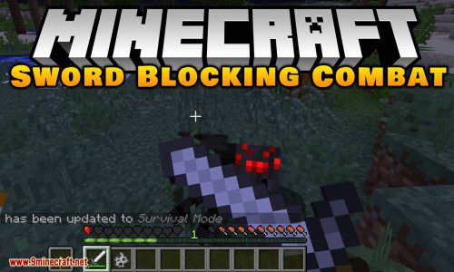 Sword Blocking Combat Mod 1.15.2, 1.14.4 (Blocking Using Sword) Thumbnail