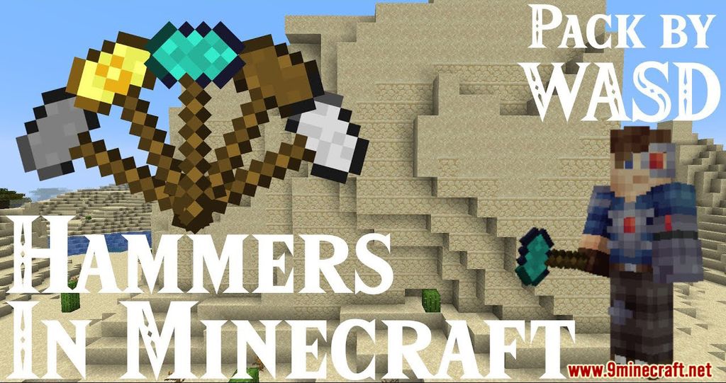 WASD Hammers Data Pack (1.19.4, 1.18.2) - Mining Easier with Better Tool 1