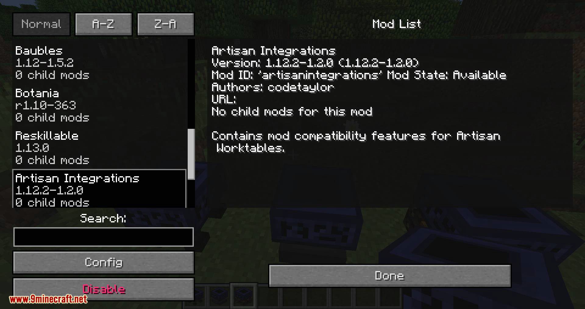 Artisan Integrations Mod 1.12.2 (Adds Mod Integration to Artisan Worktables) 11