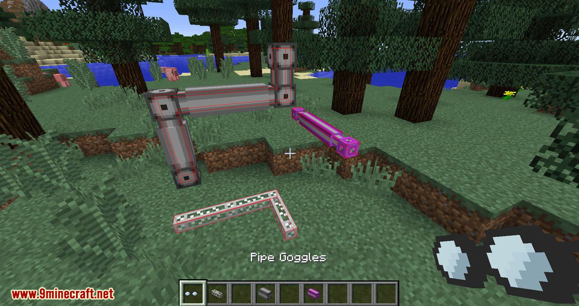 Pipe Goggles Mod 1.14.4, 1.12.2 (Helps with You Plumbing, See Pipes Through Walls) 10