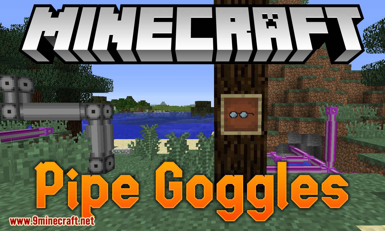 Pipe Goggles Mod 1.14.4, 1.12.2 (Helps with You Plumbing, See Pipes Through Walls) 1