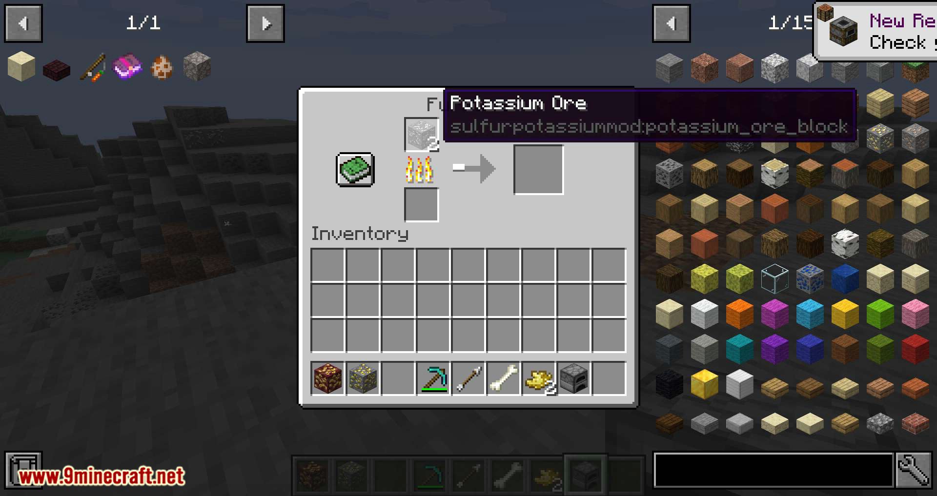 Sulfur and Potassium Mod (1.19.3, 1.18.2) - New Way to Craft More Gunpowder 11