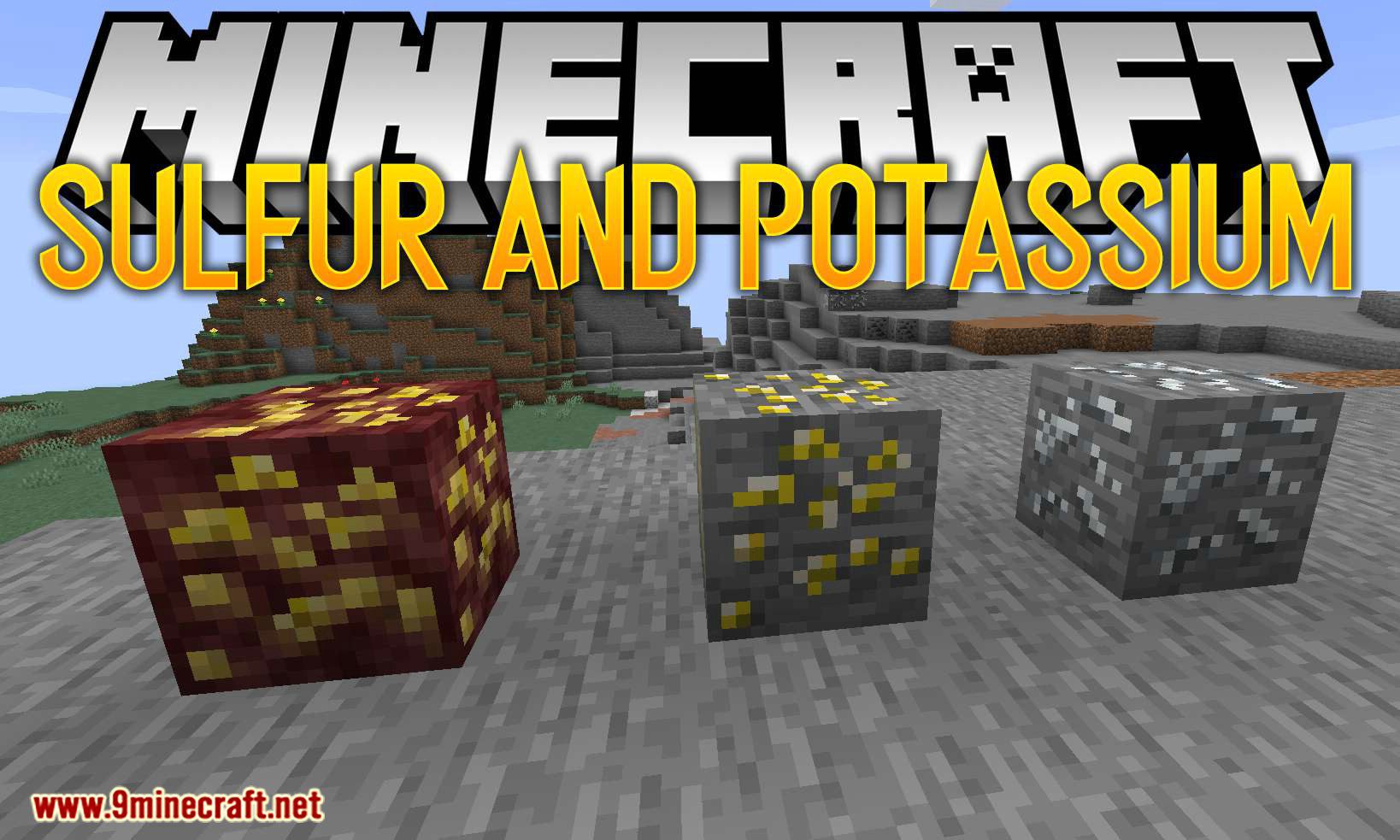 Sulfur and Potassium Mod (1.19.3, 1.18.2) - New Way to Craft More Gunpowder 1