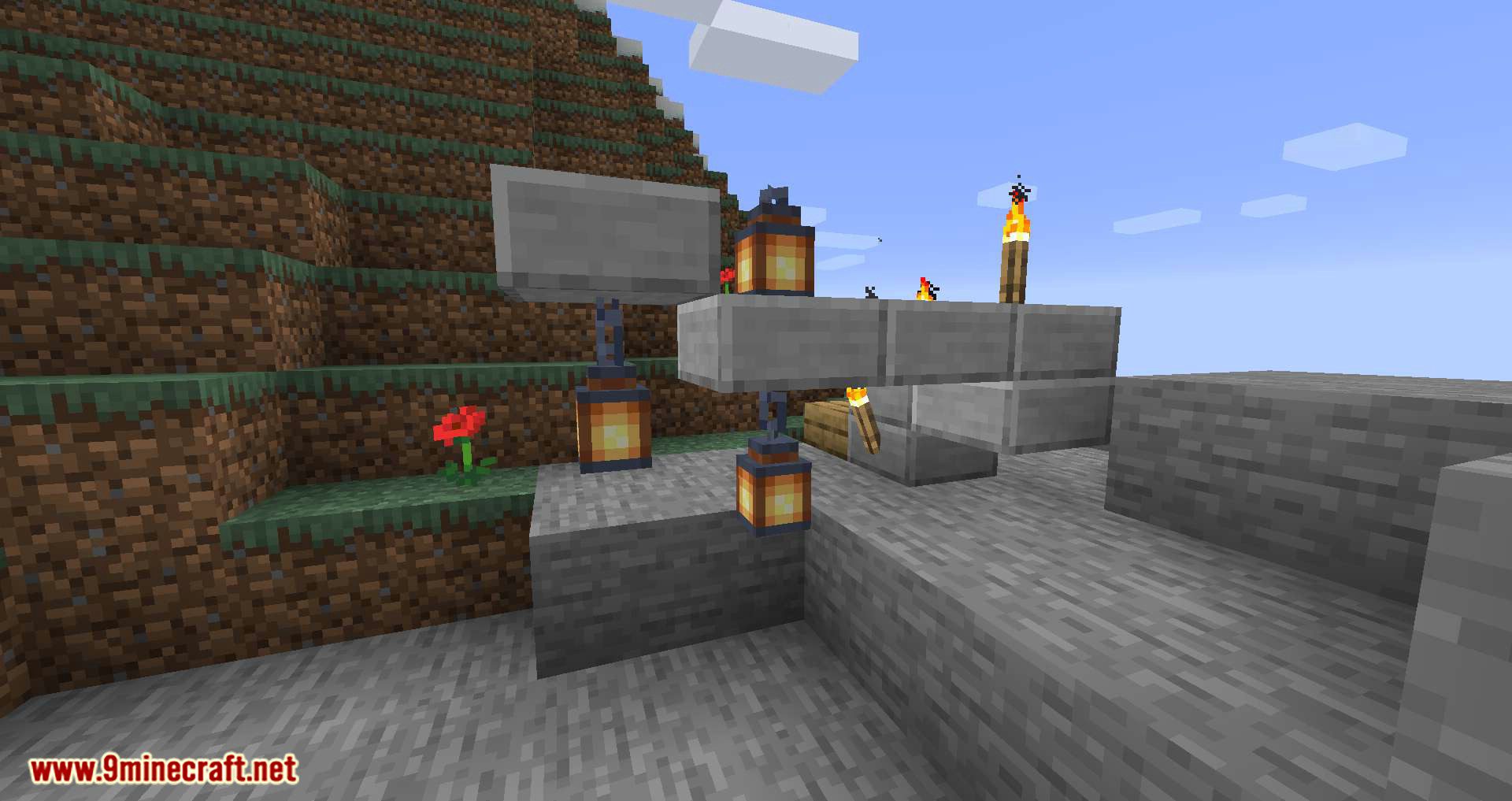 Torch Slabs Mod (1.19, 1.16.5) - Lanterns to be Placed on Half Slab Blocks 6