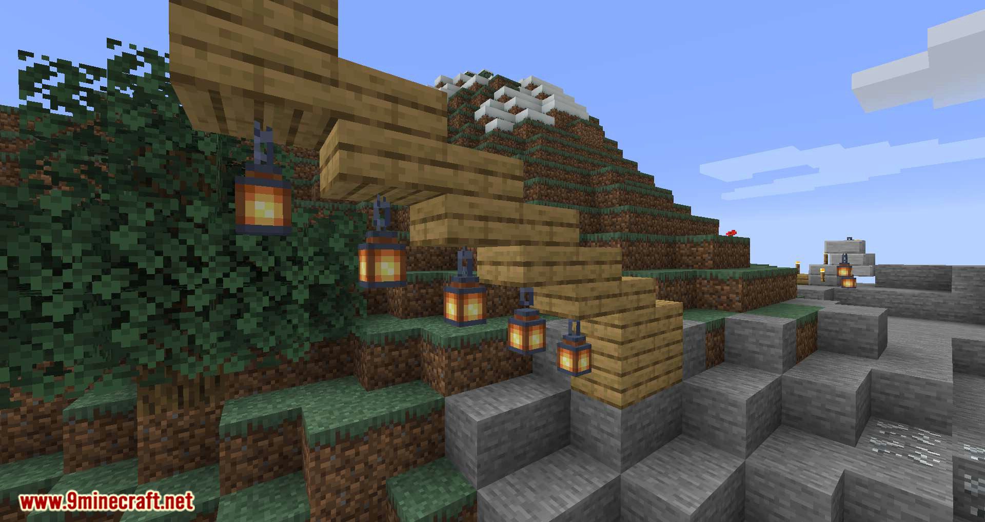 Torch Slabs Mod (1.19, 1.16.5) - Lanterns to be Placed on Half Slab Blocks 8