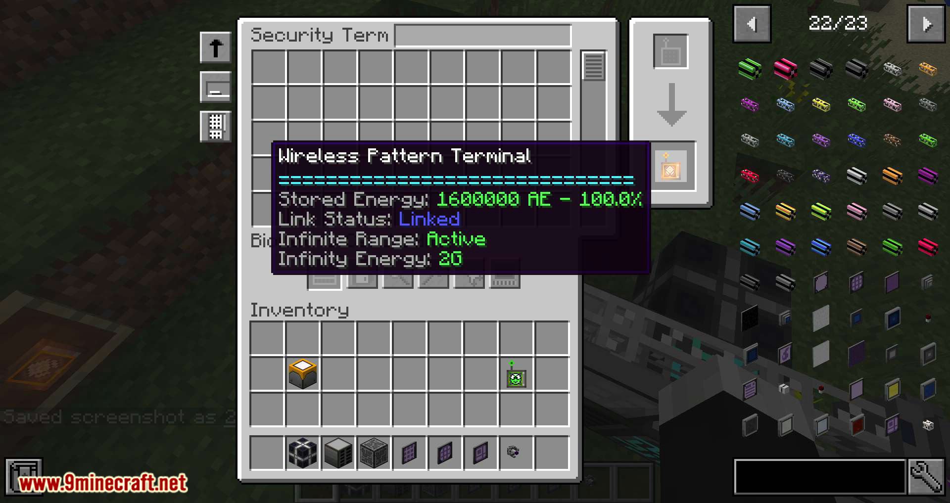 Wireless Pattern Terminal Mod 1.12.2 (Adds a Wireless Version of the AE2 Pattern Terminal) 7