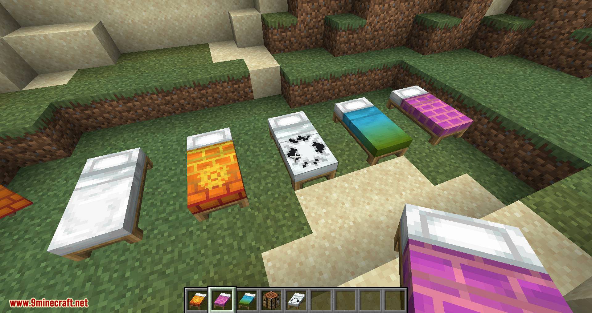 Bedspreads Mod (1.20.1, 1.19.4) - Banner Patterns to Your Beds 7