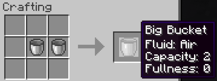 Big Buckets Mod (1.19.2, 1.18.2) - Upgradable Buckets that Store More Fluid 2