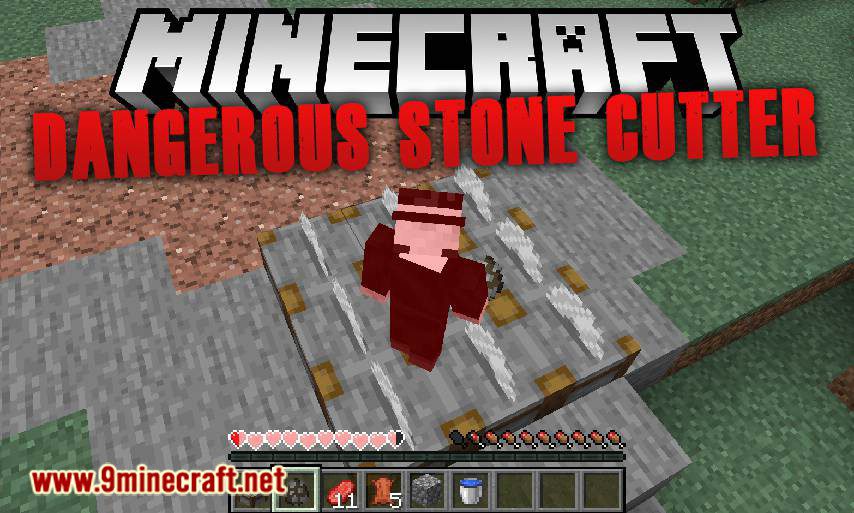 Dangerous Stone Cutter Mod (1.20.1, 1.19.4) - Take Damage with Stone Cutters 1