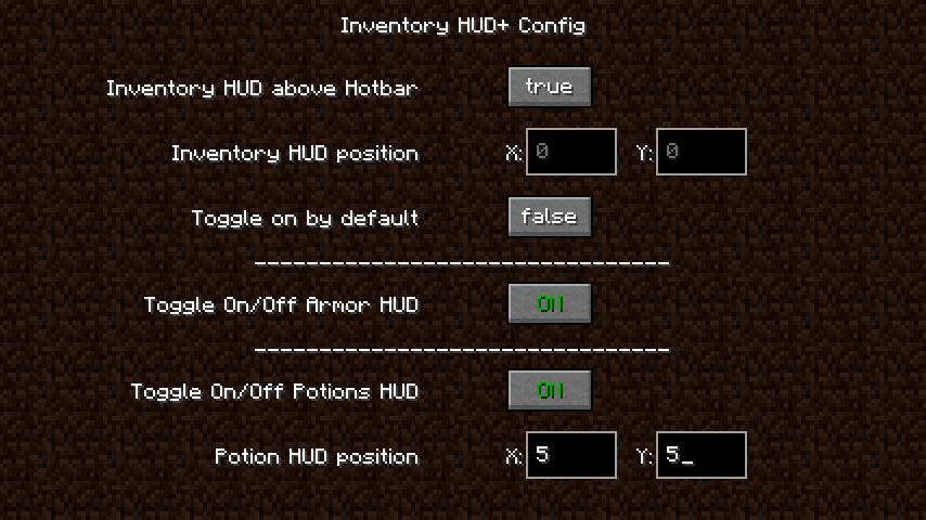 Inventory HUD+ Mod (1.20.2, 1.19.4) - Show Inventory to HUD 2