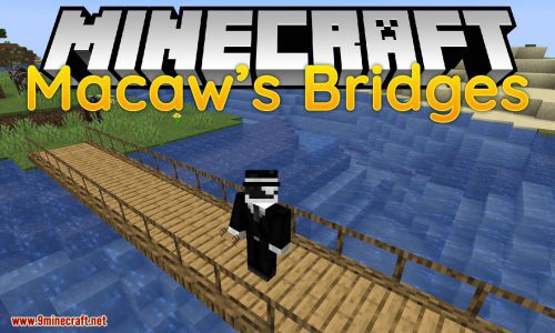 Macaw’s Bridges Mod (1.21, 1.20.1) – A lot Types of Bridges Thumbnail