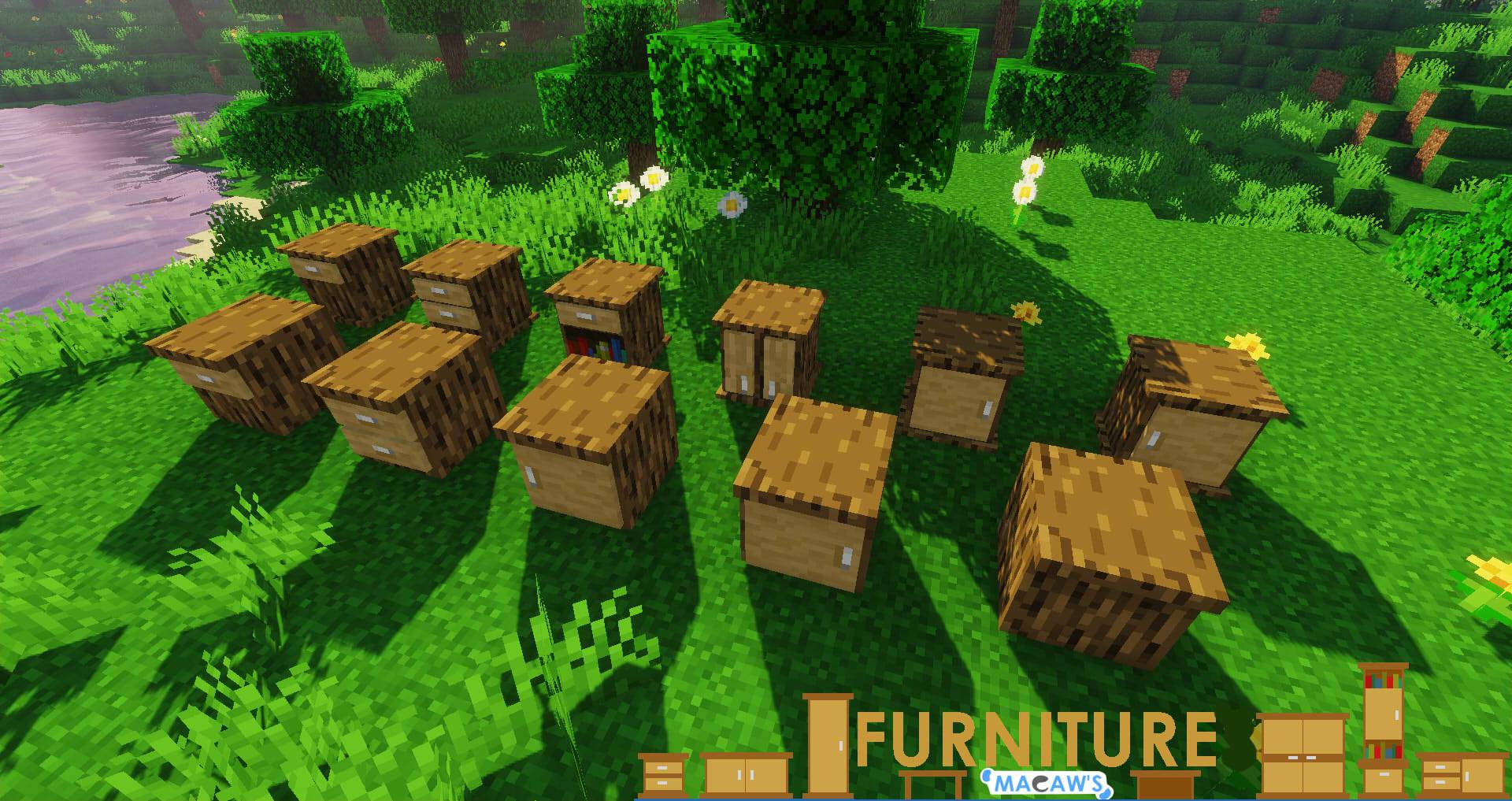 Macaw's Furniture Mod (1.20.2, 1.19.4) - Decorate Your World with Tons of Furniture 3