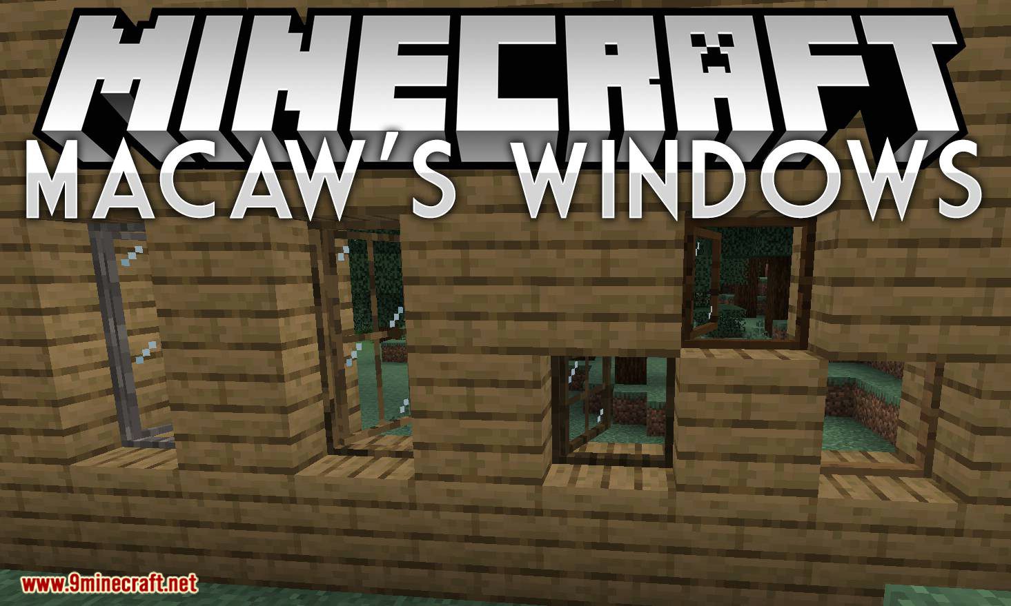 Macaw's Windows Mod (1.20.2, 1.19.4) - Windows with All Logs Variations 1