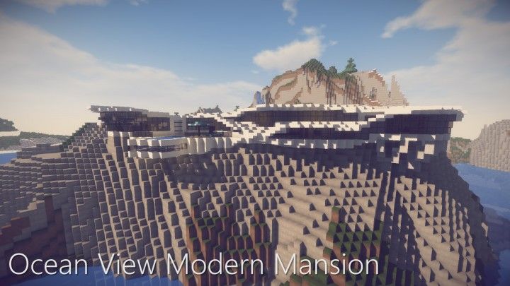 Ocean View Modern Mansion Map 1.14.4 for Minecraft 1