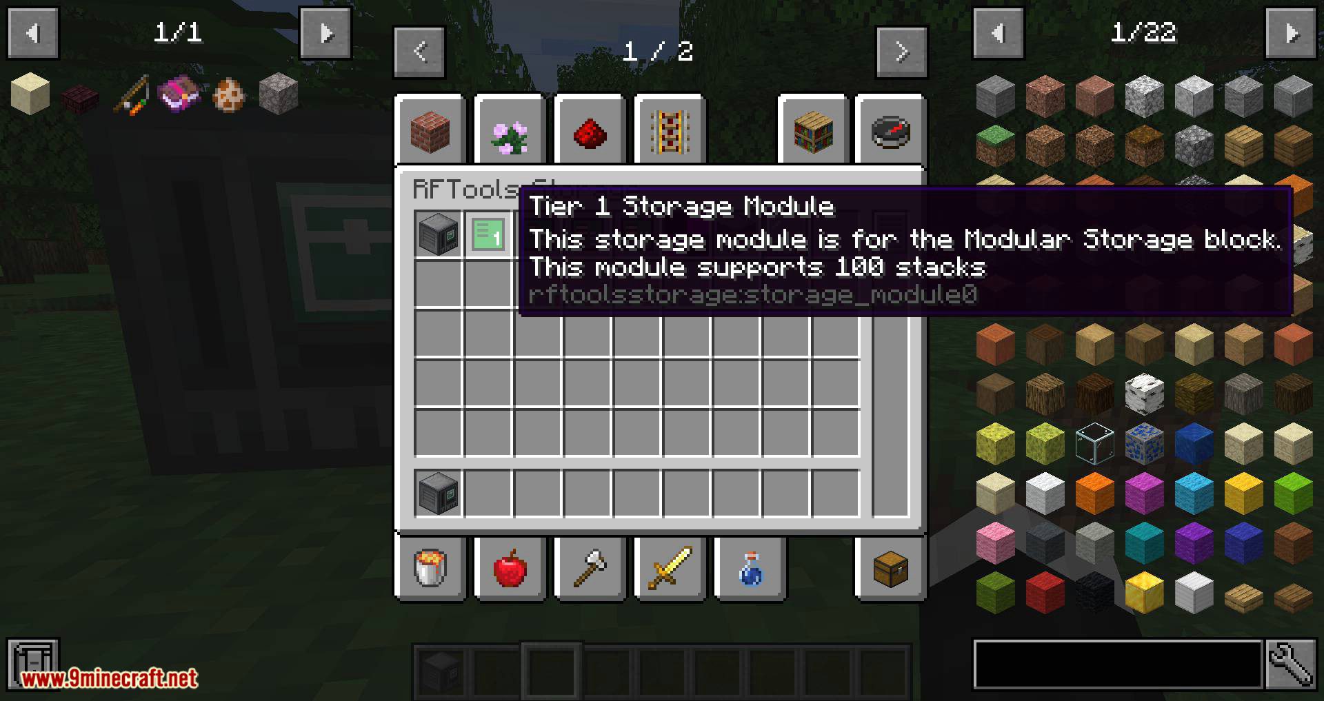 RFTools Storage Mod (1.20.1, 1.19.4) - Remote Storage, Storage Scanner 4