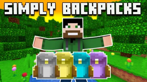 Simply Backpacks Mod (1.20.4, 1.19.4) – Store Your Things Thumbnail