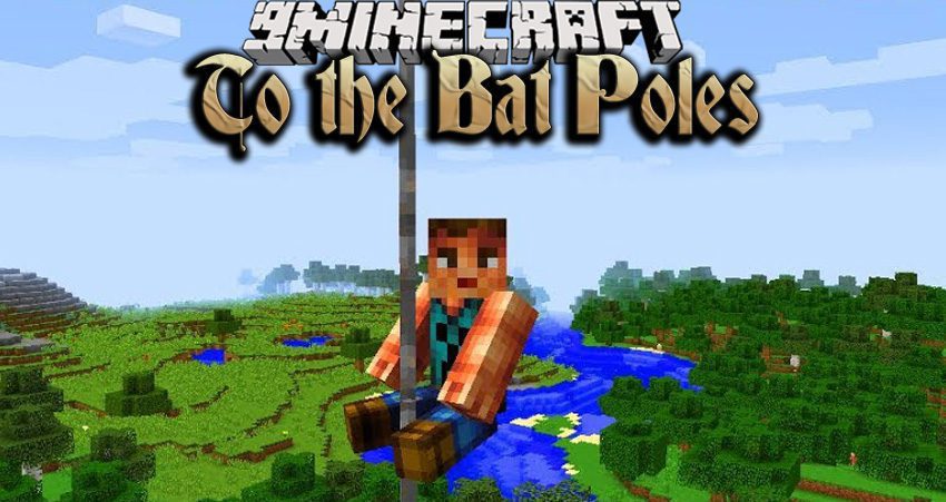 To the Bat Poles Mod (1.20.4, 1.19.4) - Sliding Down The Poles 1