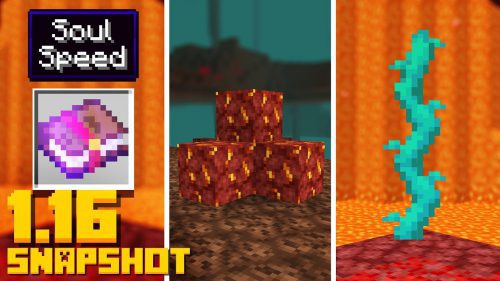 Minecraft 1.16 Snapshot 20w11a (Soul Speed Enchantment, Nether Gold Ore) Thumbnail