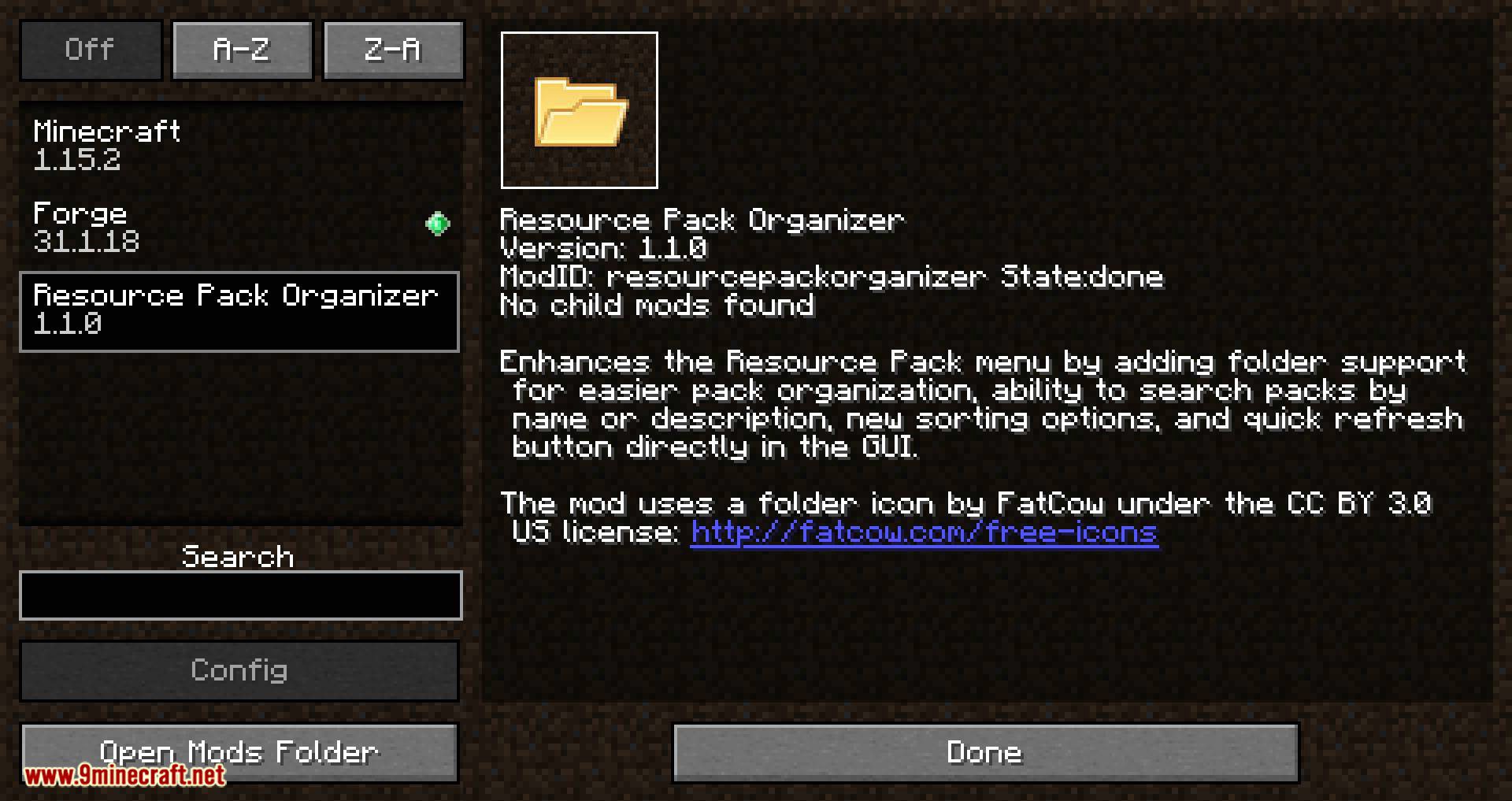 Resource Pack Organizer Mod (1.16.5, 1.15.2) - Make Your Life Easier 2