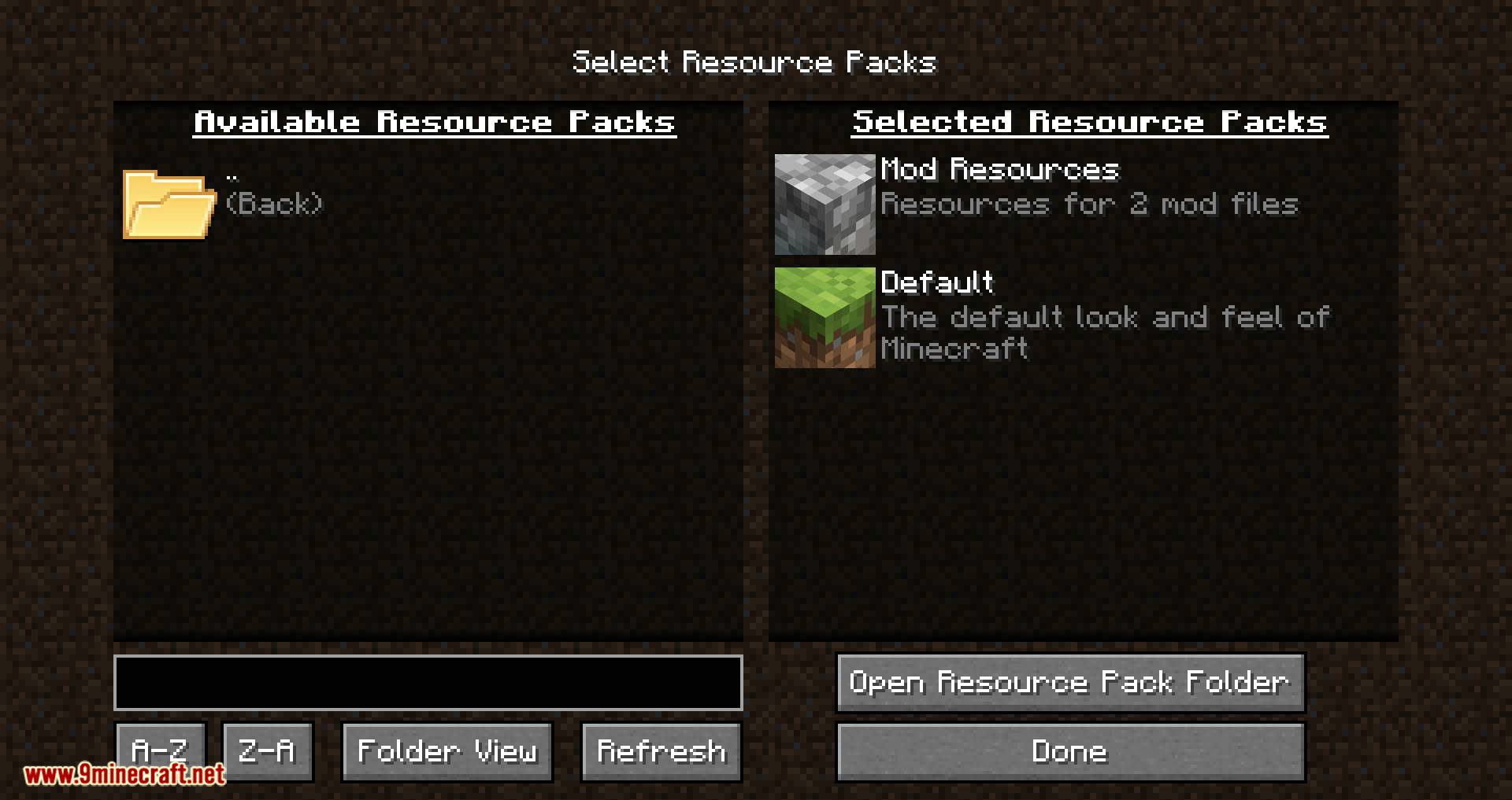 Resource Pack Organizer Mod (1.16.5, 1.15.2) - Make Your Life Easier 5