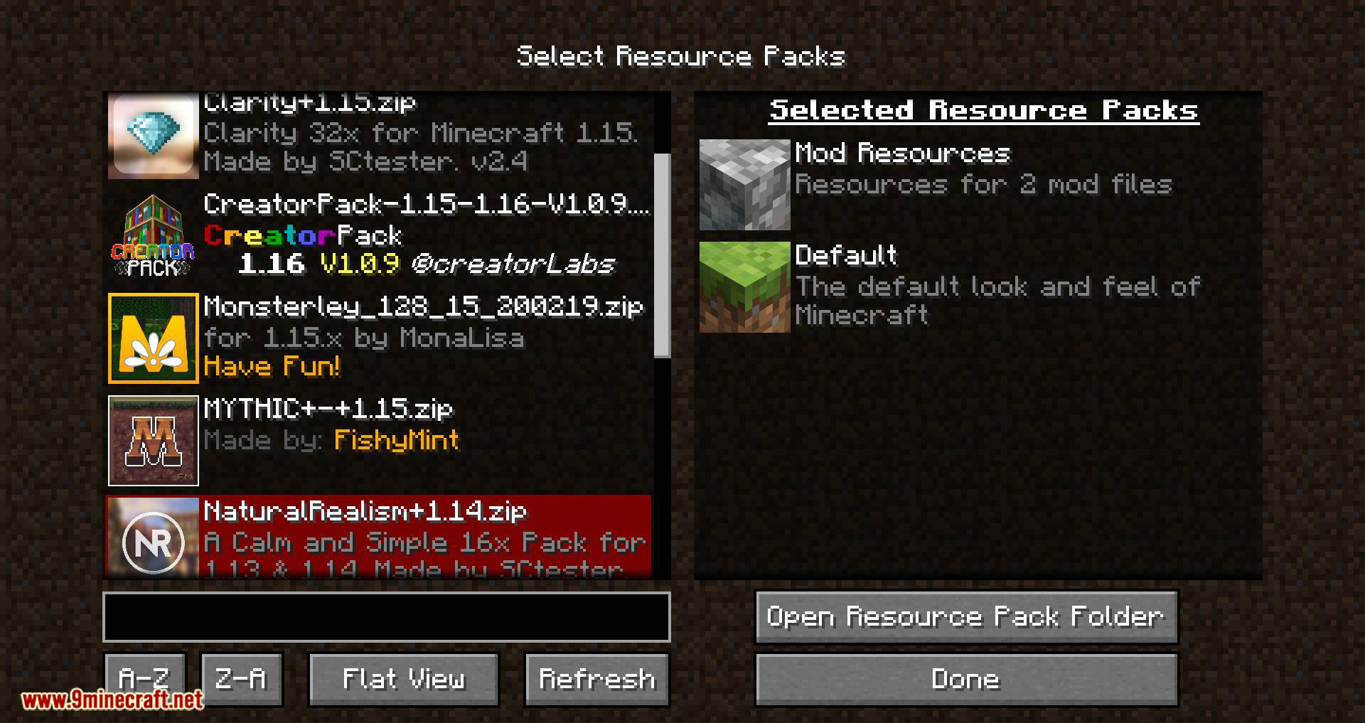 Resource Pack Organizer Mod (1.16.5, 1.15.2) - Make Your Life Easier 11