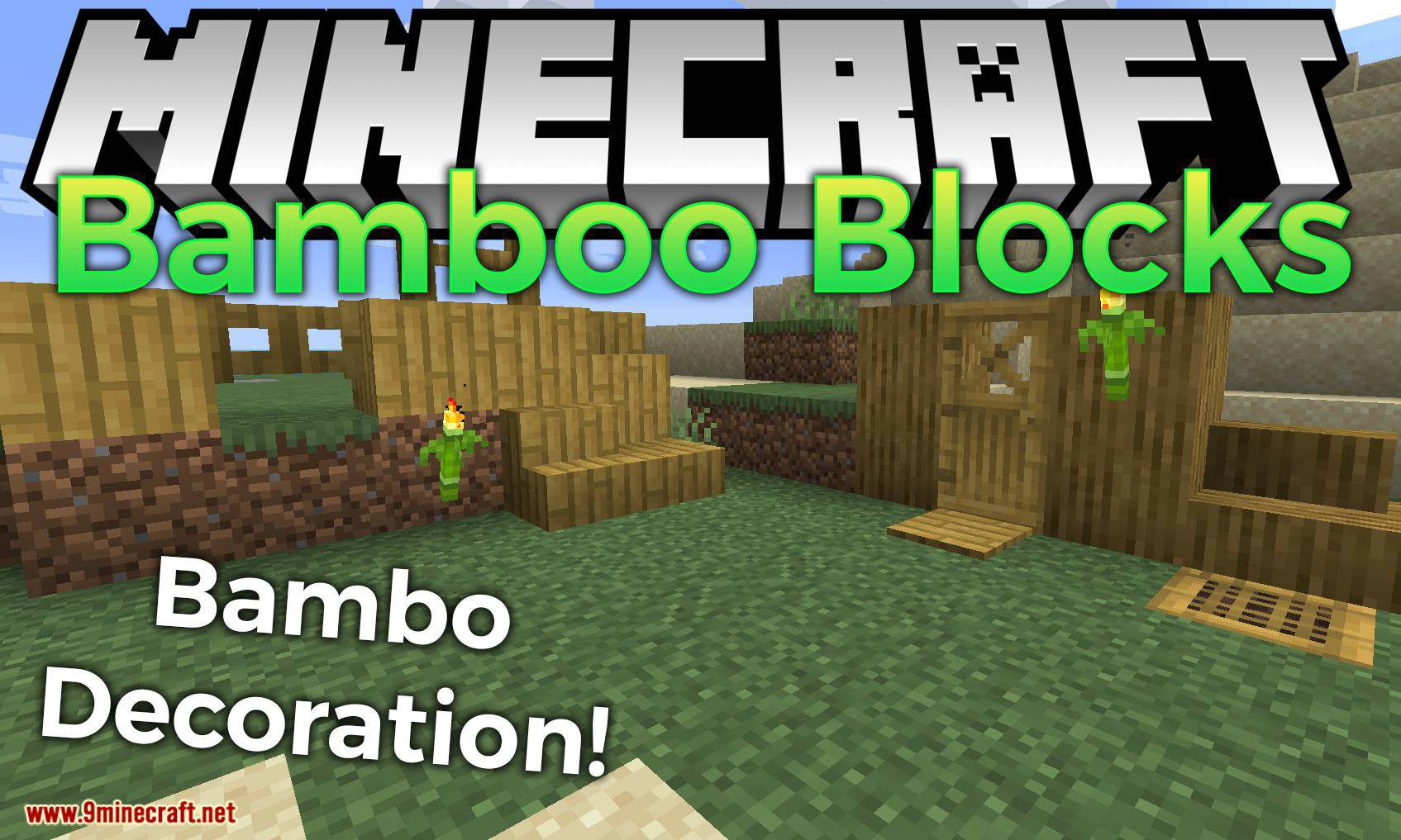 Bamboo Blocks Mod (1.16.5, 1.15.2) - Nice Bamboo Decoration 1