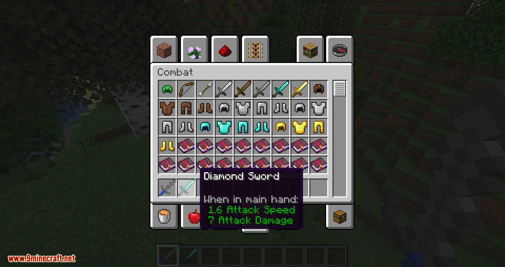 Battle Weapons Pack Mod 1.15.2 (Faster, Stronger) 3