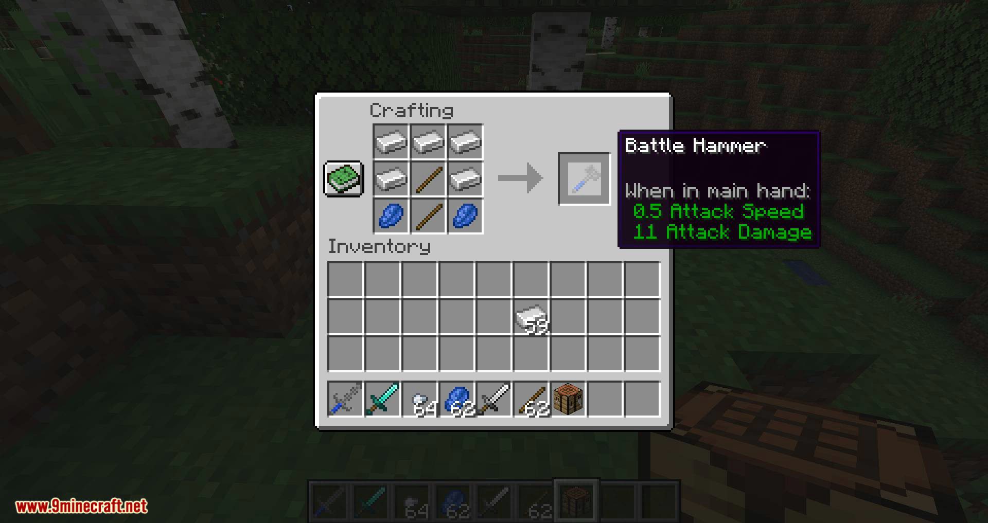 Battle Weapons Pack Mod 1.15.2 (Faster, Stronger) 5