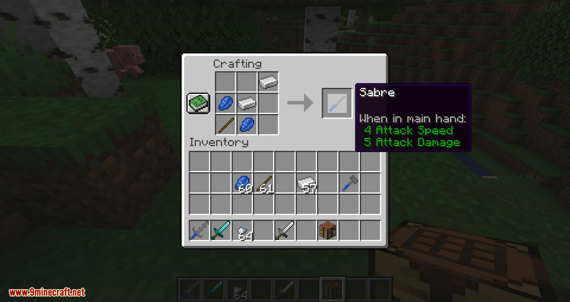 Battle Weapons Pack Mod 1.15.2 (Faster, Stronger) 6