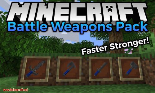 Battle Weapons Pack Mod 1.15.2 (Faster, Stronger) Thumbnail